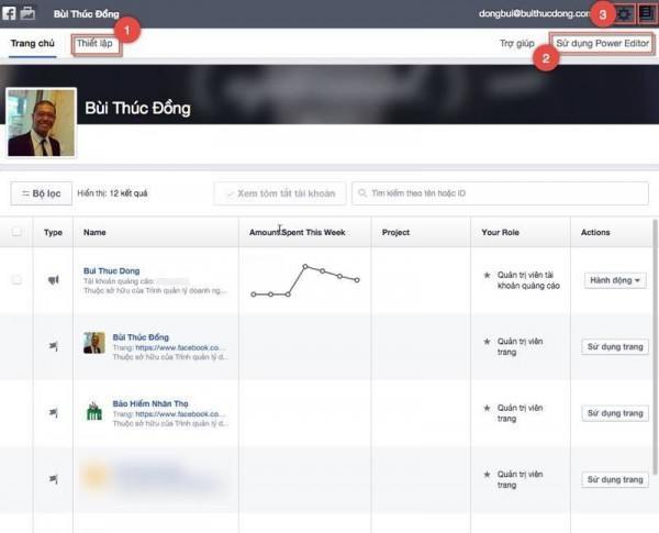 Trang chủ Facebook Business