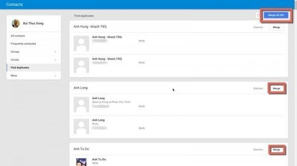 Merge Contacts